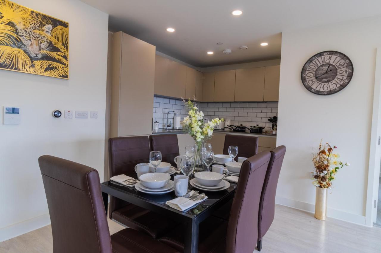 Virexxa Bedford Centre - Executive Suite - 2Bed Flat With Free Parking & Gym Ngoại thất bức ảnh
